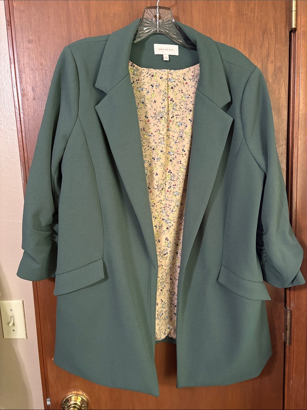 Skies are Blue Green Blazer